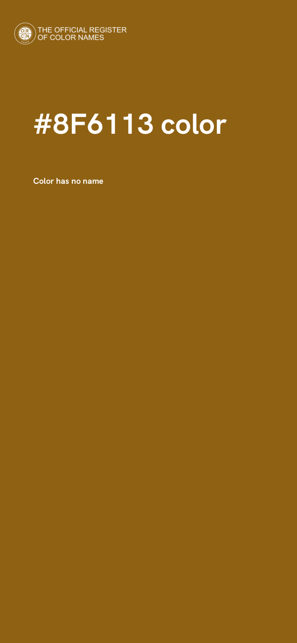 #8F6113 color image