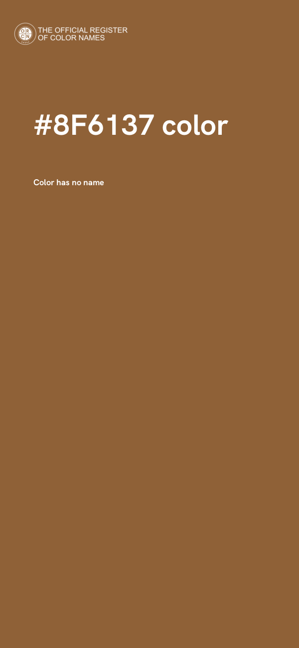 #8F6137 color image