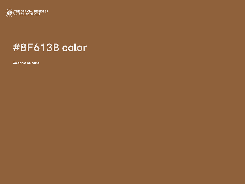 #8F613B color image