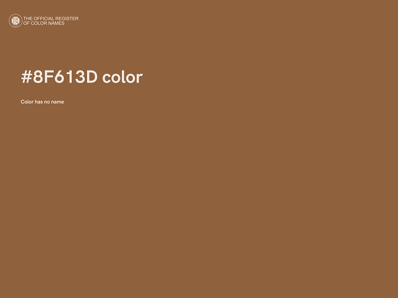 #8F613D color image