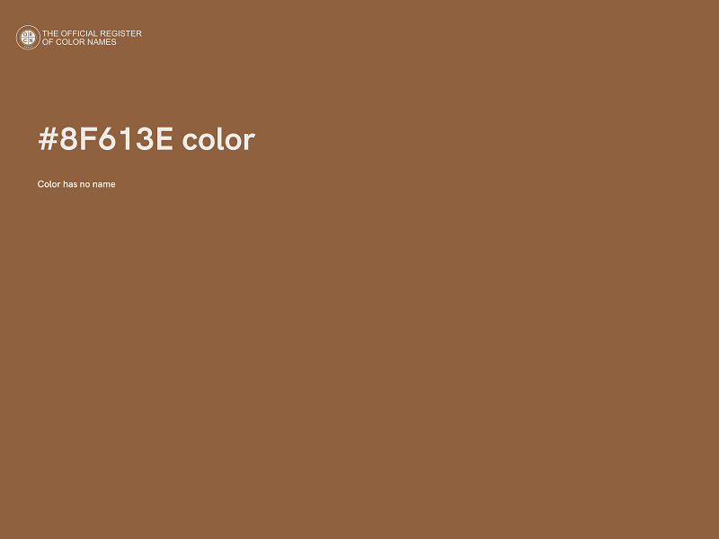 #8F613E color image