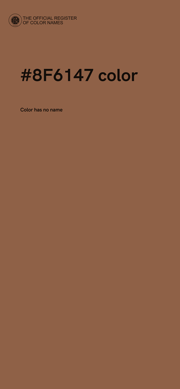 #8F6147 color image