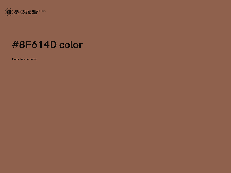 #8F614D color image