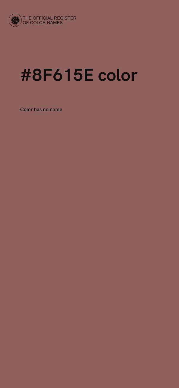 #8F615E color image