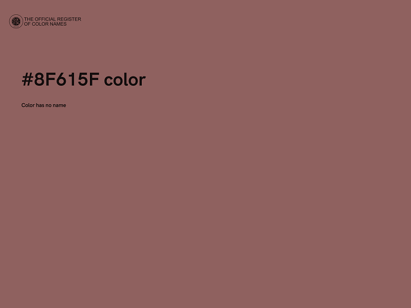 #8F615F color image
