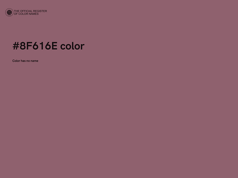 #8F616E color image