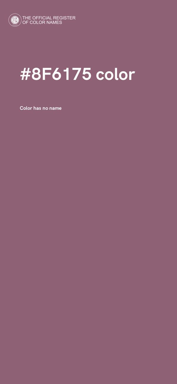 #8F6175 color image