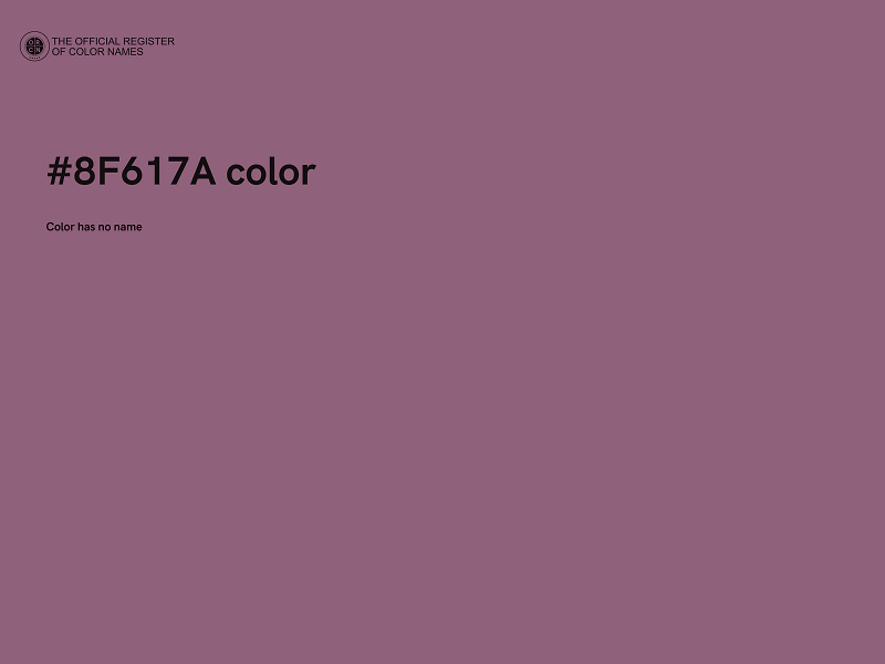 #8F617A color image