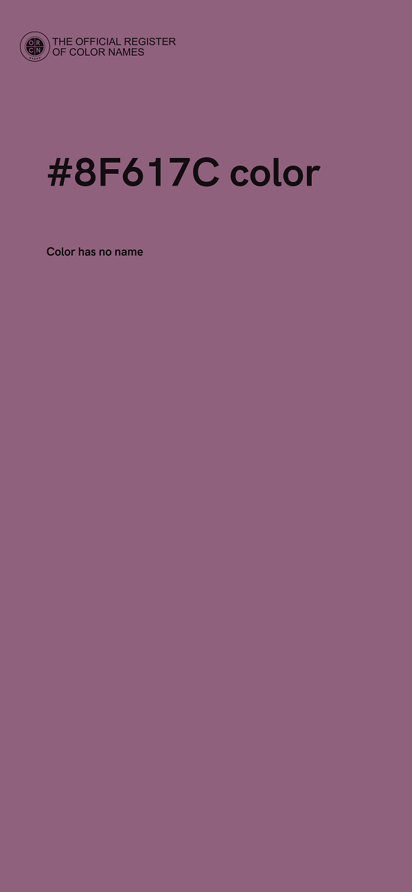 #8F617C color image