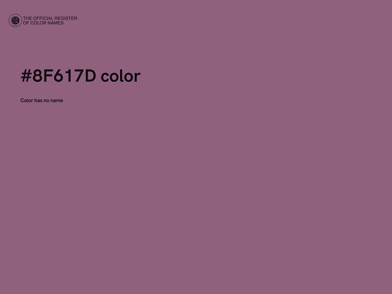 #8F617D color image