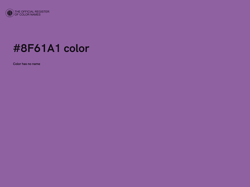 #8F61A1 color image