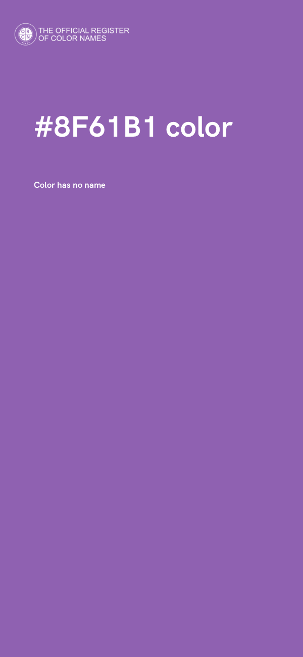#8F61B1 color image