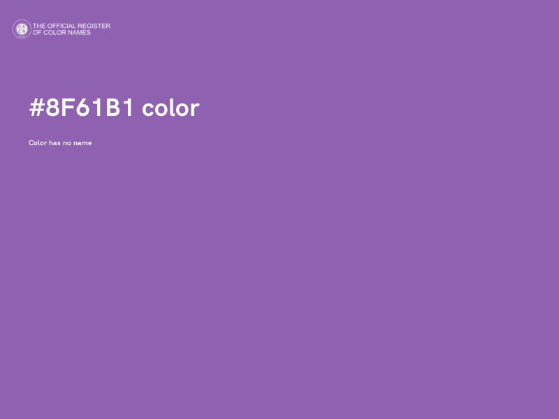 #8F61B1 color image