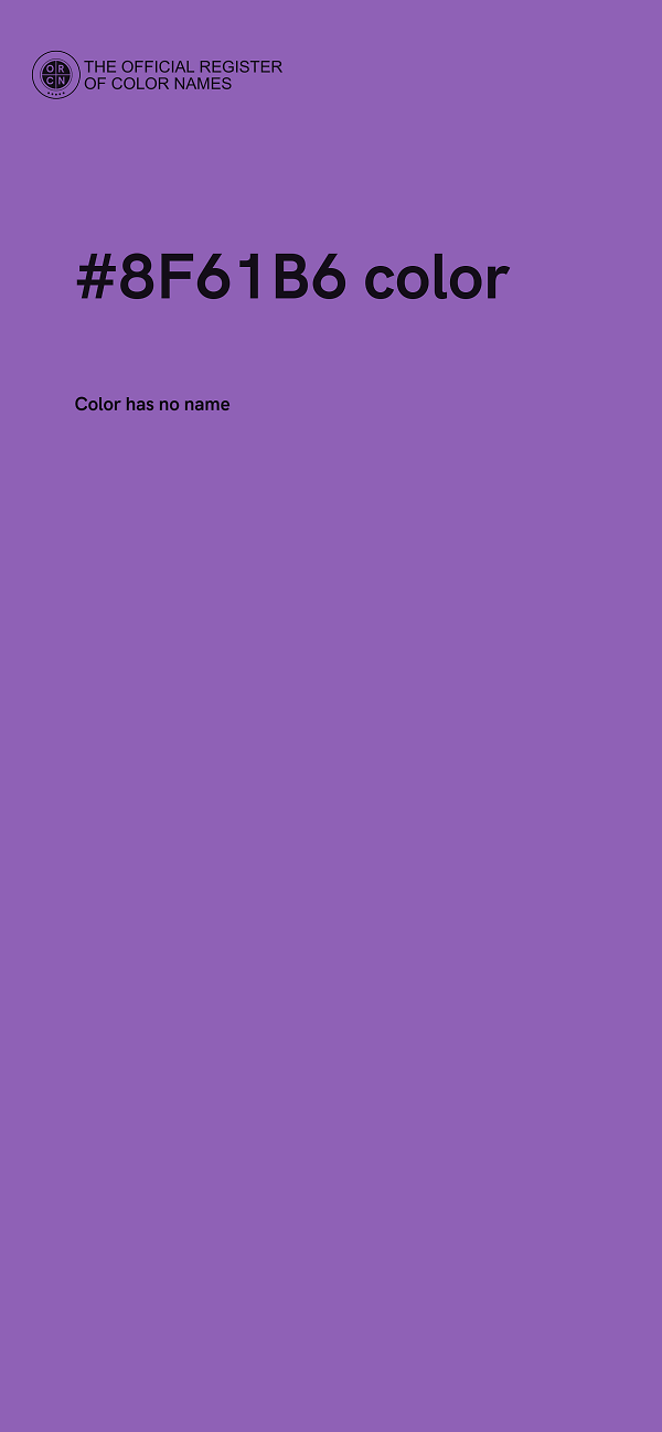 #8F61B6 color image