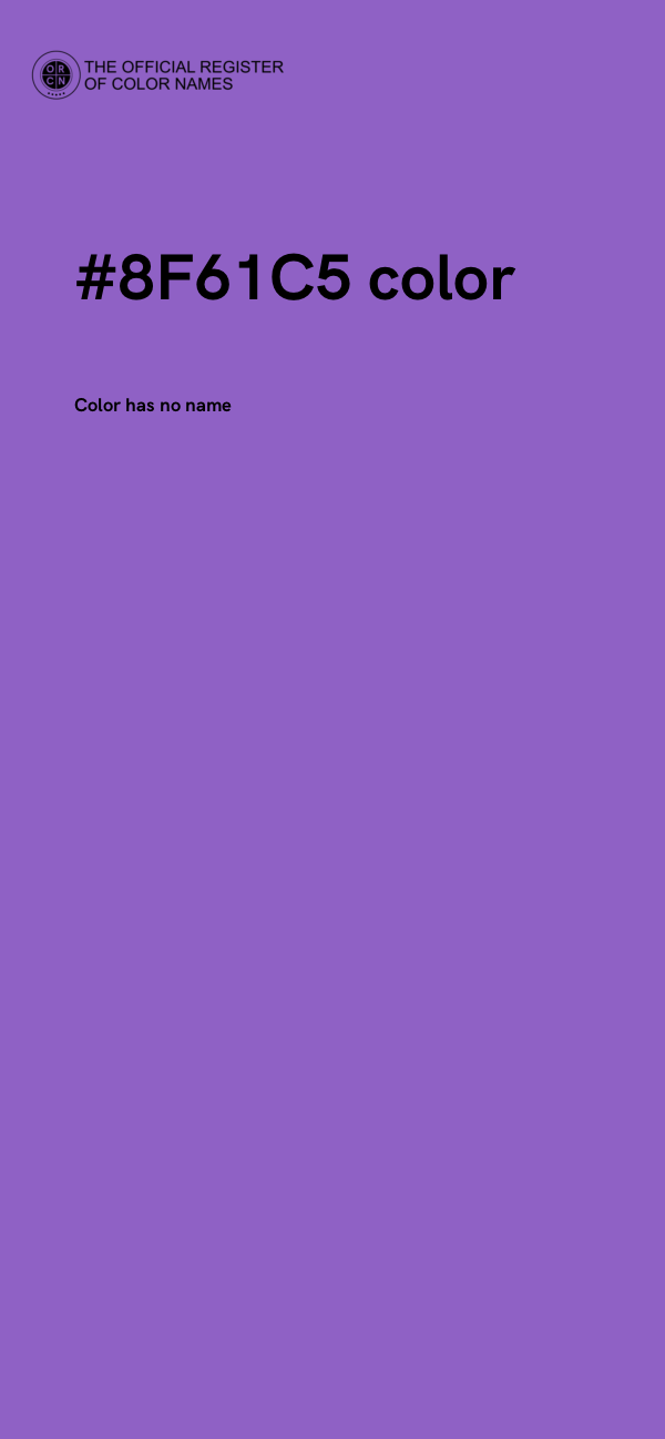 #8F61C5 color image