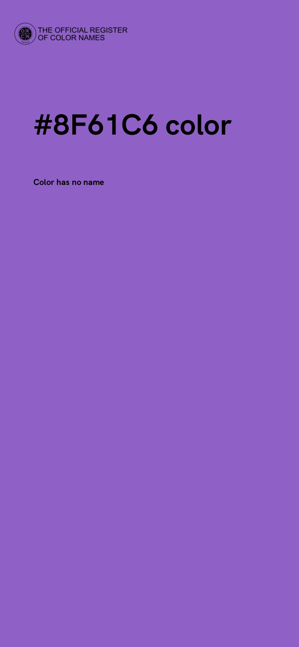 #8F61C6 color image
