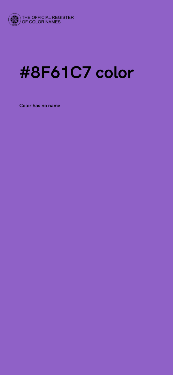 #8F61C7 color image