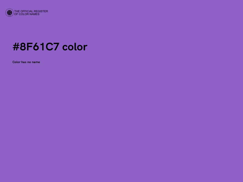 #8F61C7 color image