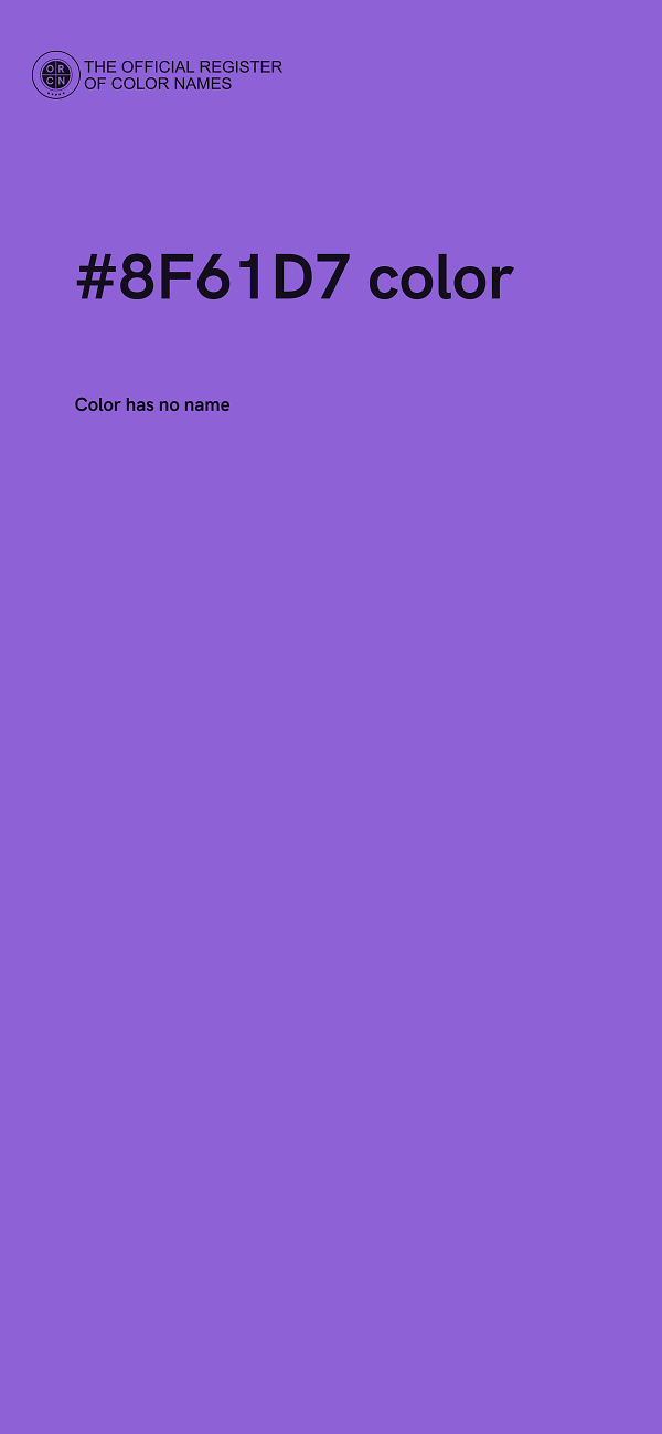 #8F61D7 color image