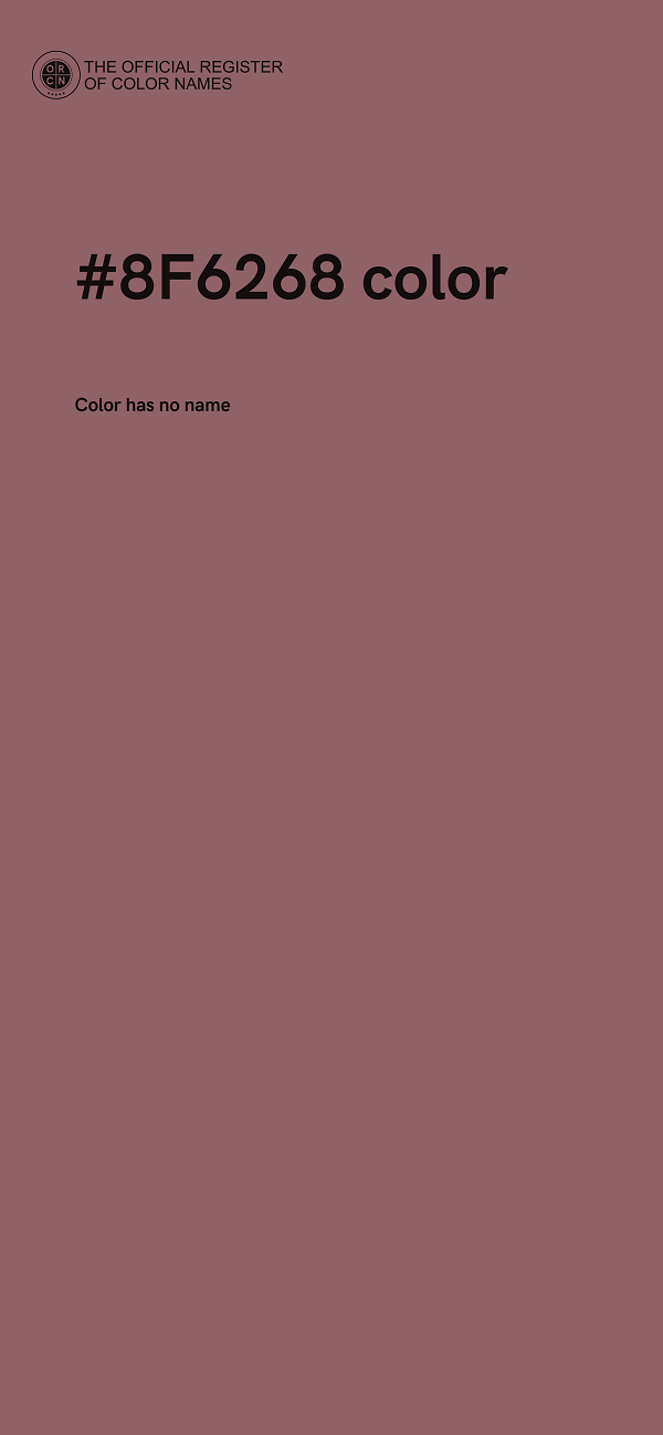 #8F6268 color image