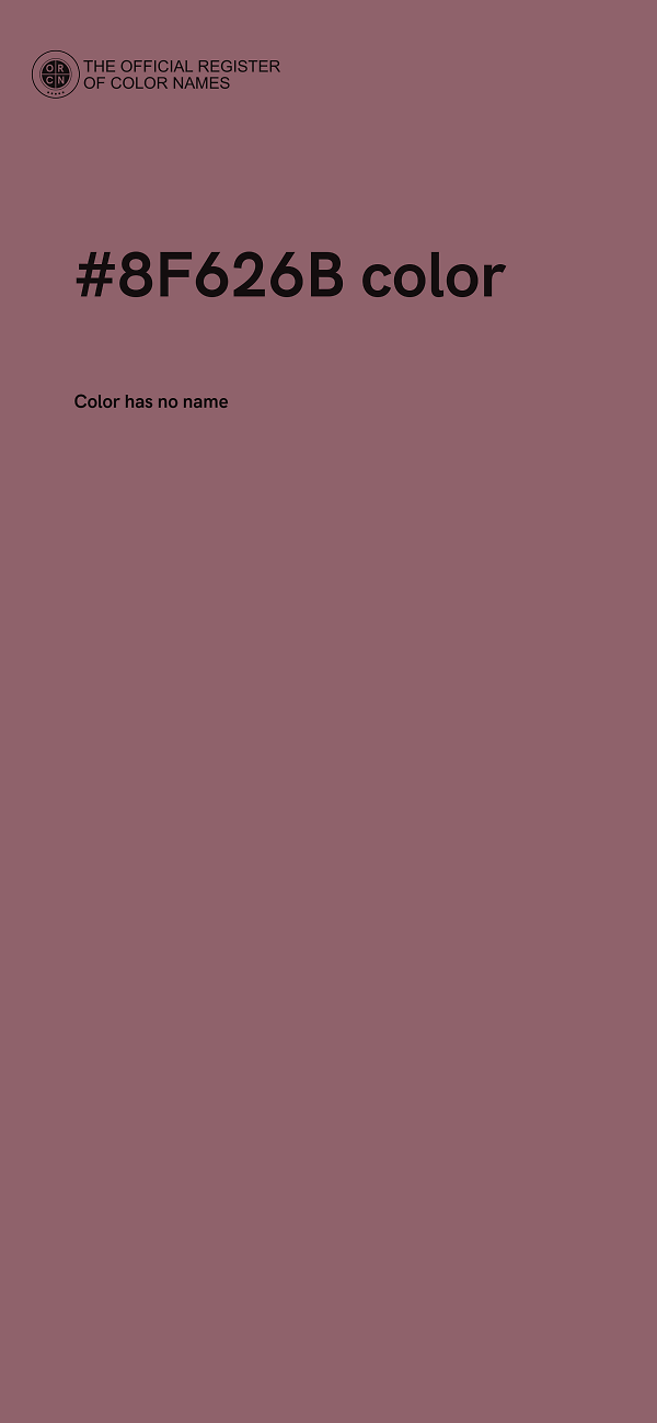 #8F626B color image