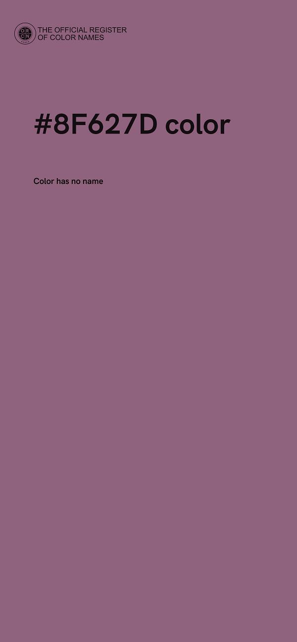 #8F627D color image