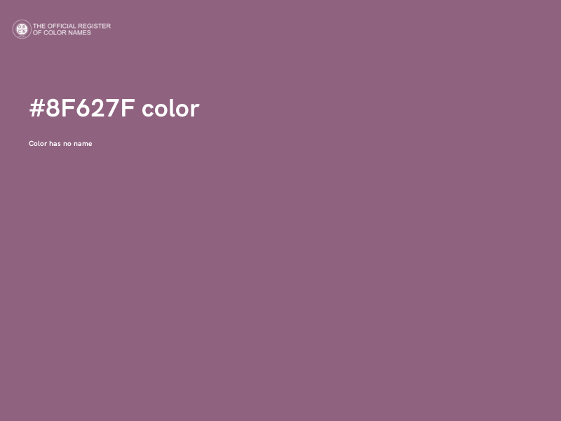 #8F627F color image