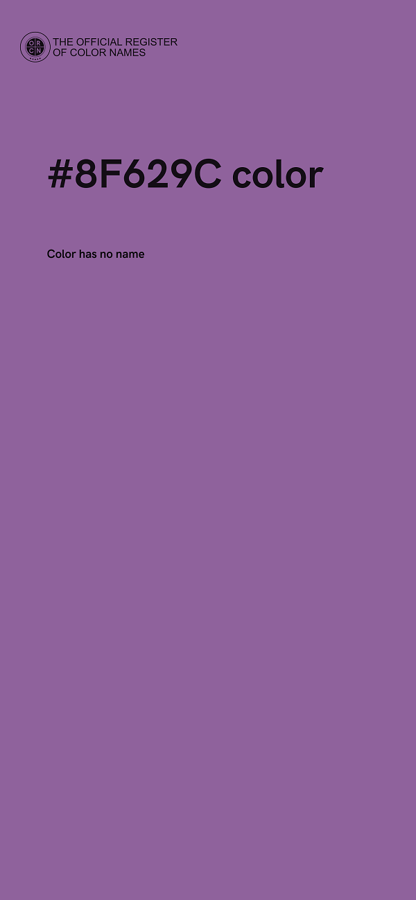 #8F629C color image
