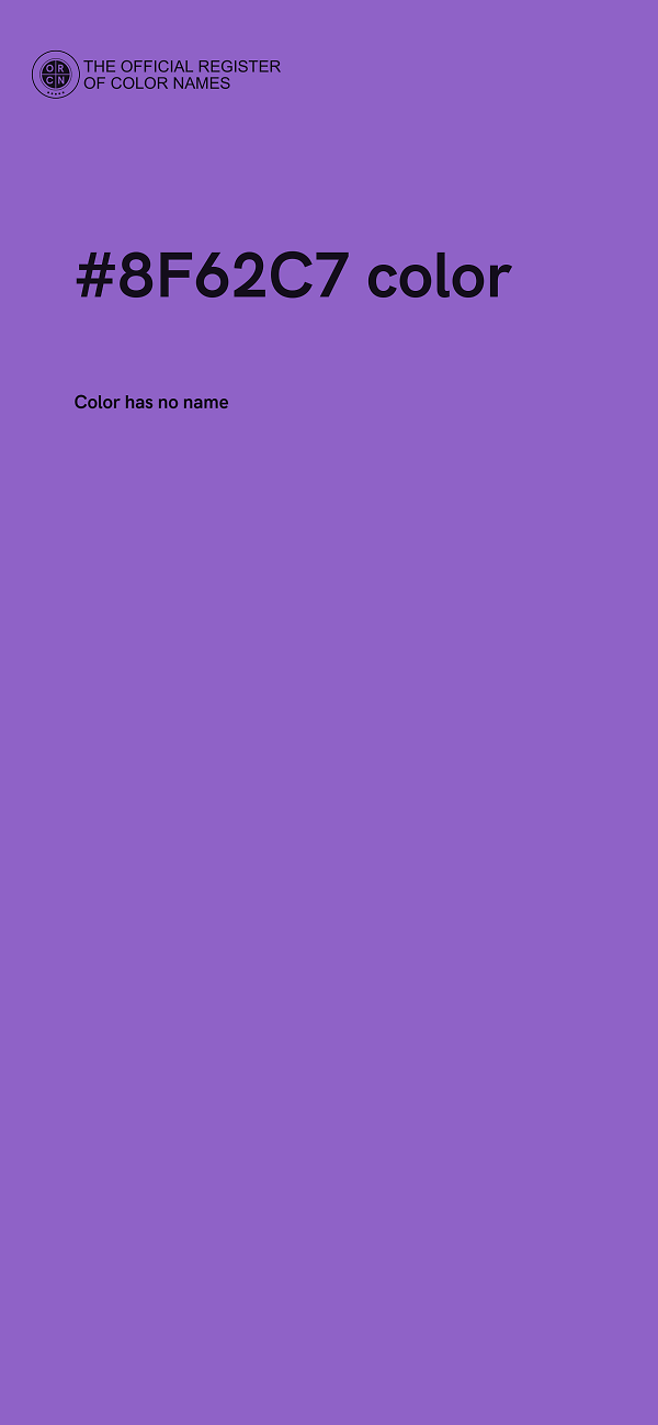 #8F62C7 color image