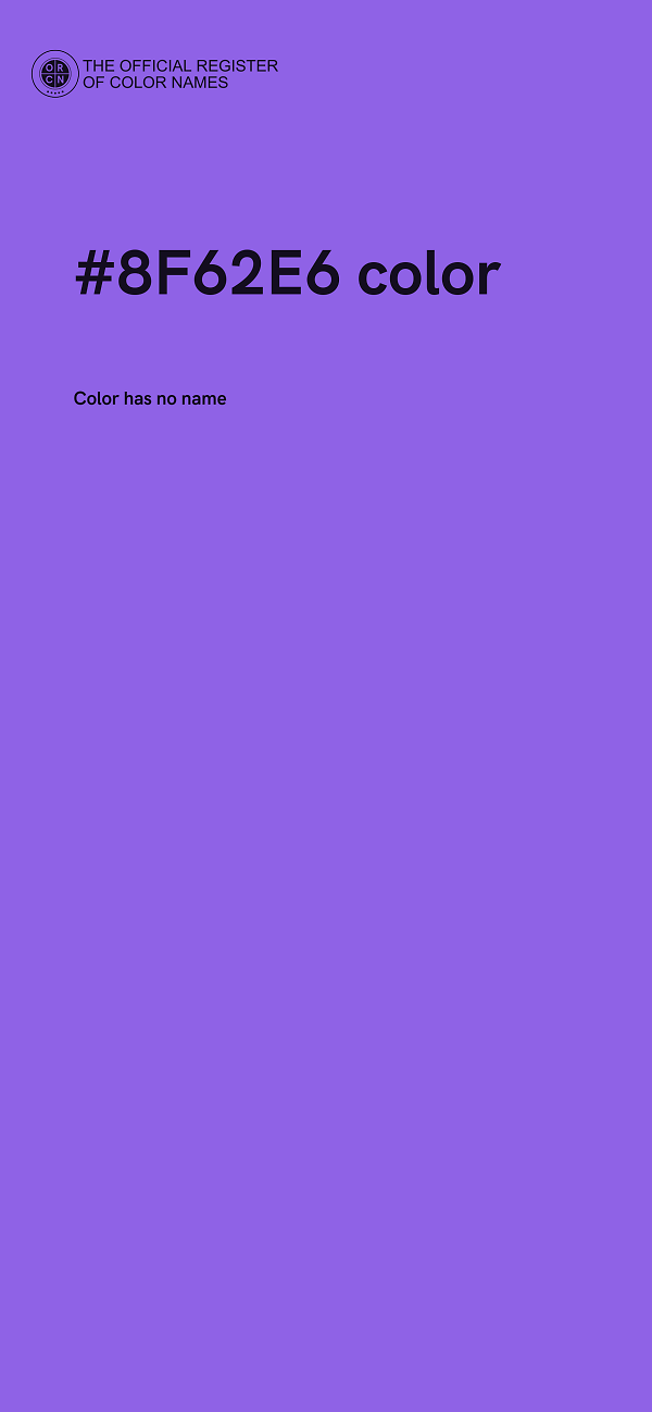 #8F62E6 color image
