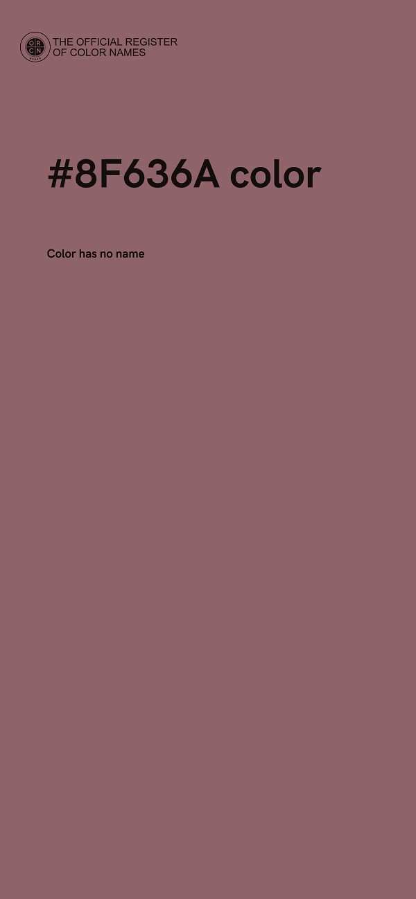 #8F636A color image