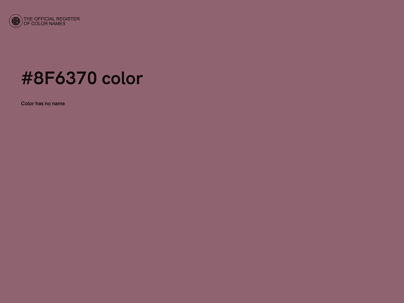 #8F6370 color image