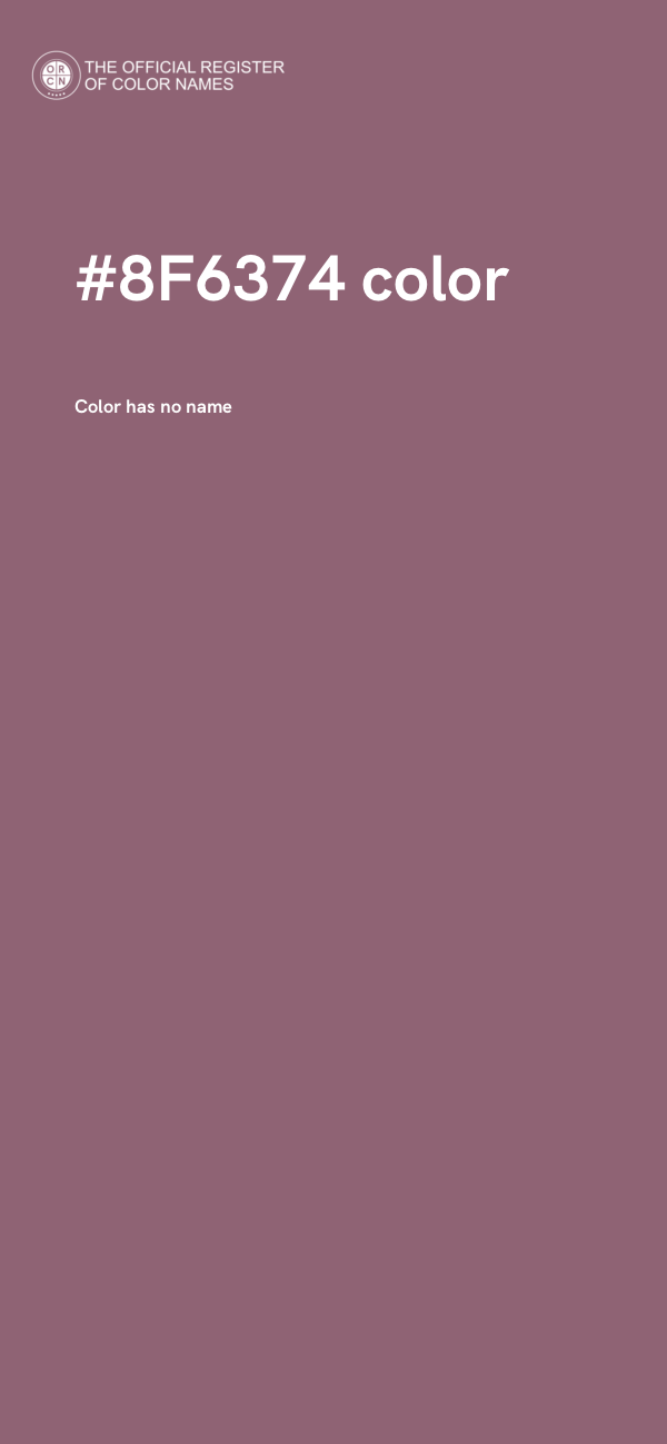 #8F6374 color image