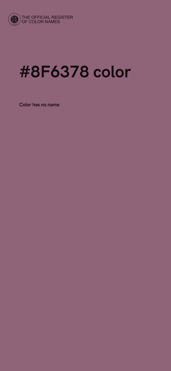 #8F6378 color image