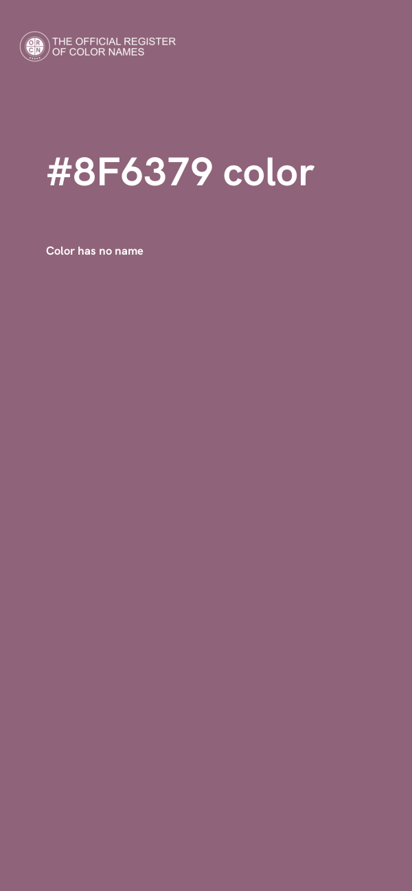 #8F6379 color image