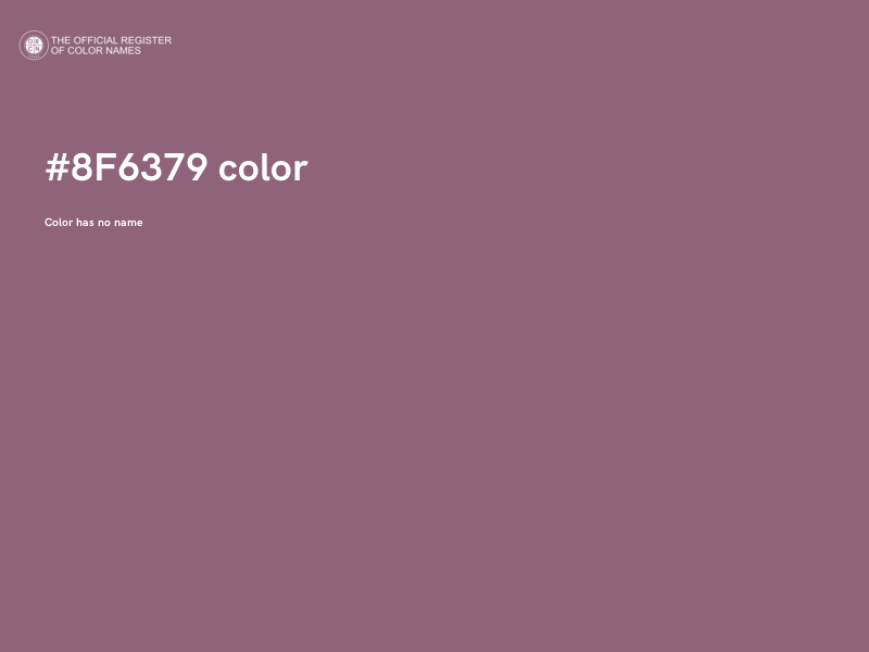 #8F6379 color image