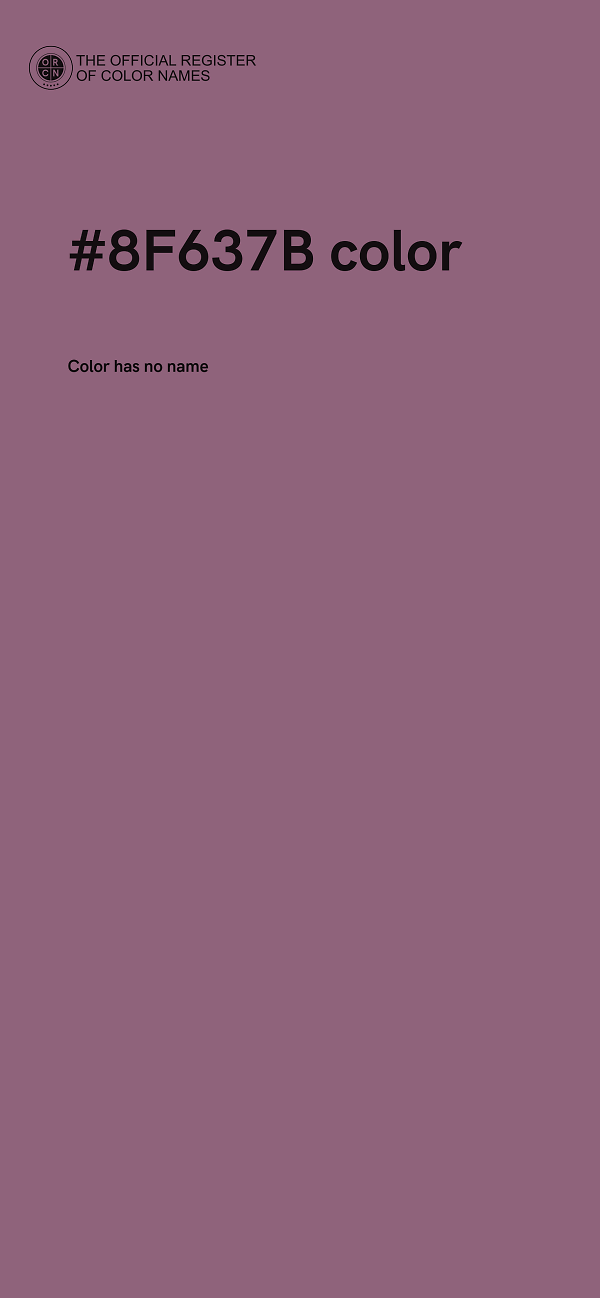 #8F637B color image
