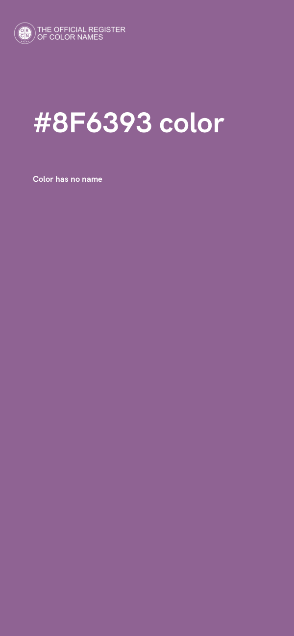 #8F6393 color image