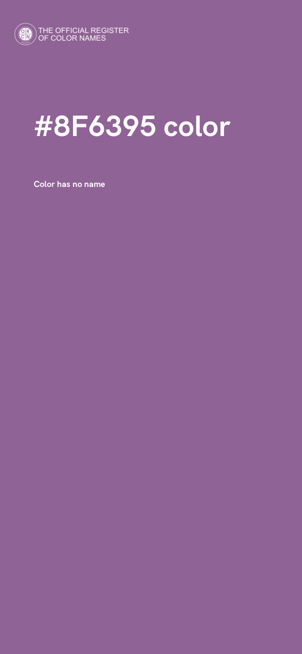 #8F6395 color image