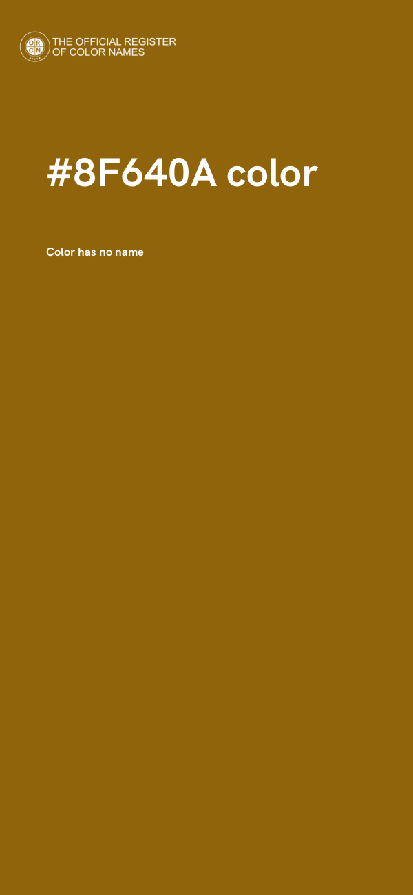 #8F640A color image