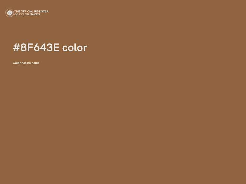 #8F643E color image