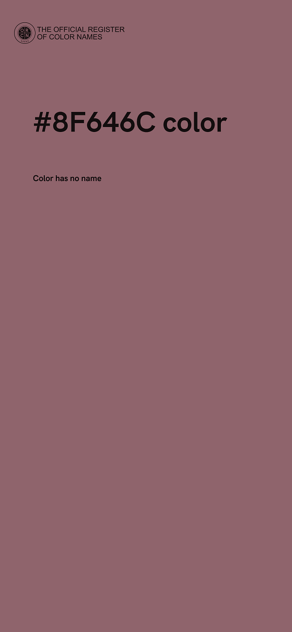#8F646C color image