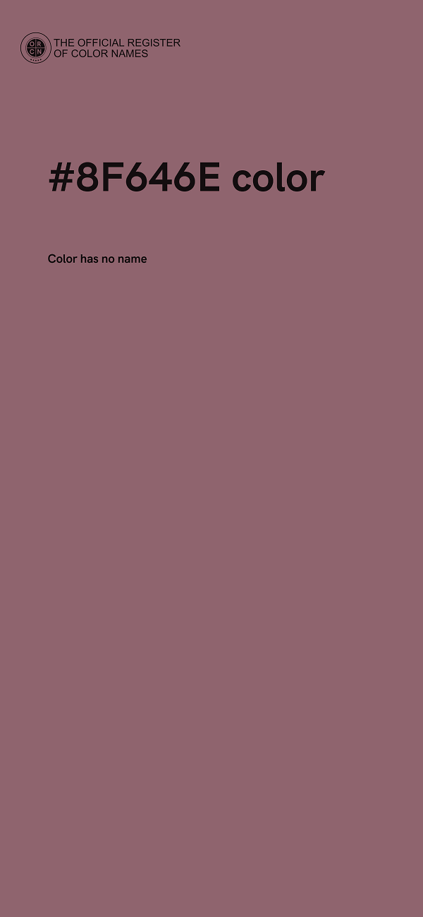 #8F646E color image