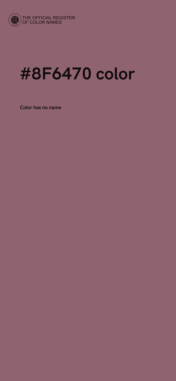#8F6470 color image
