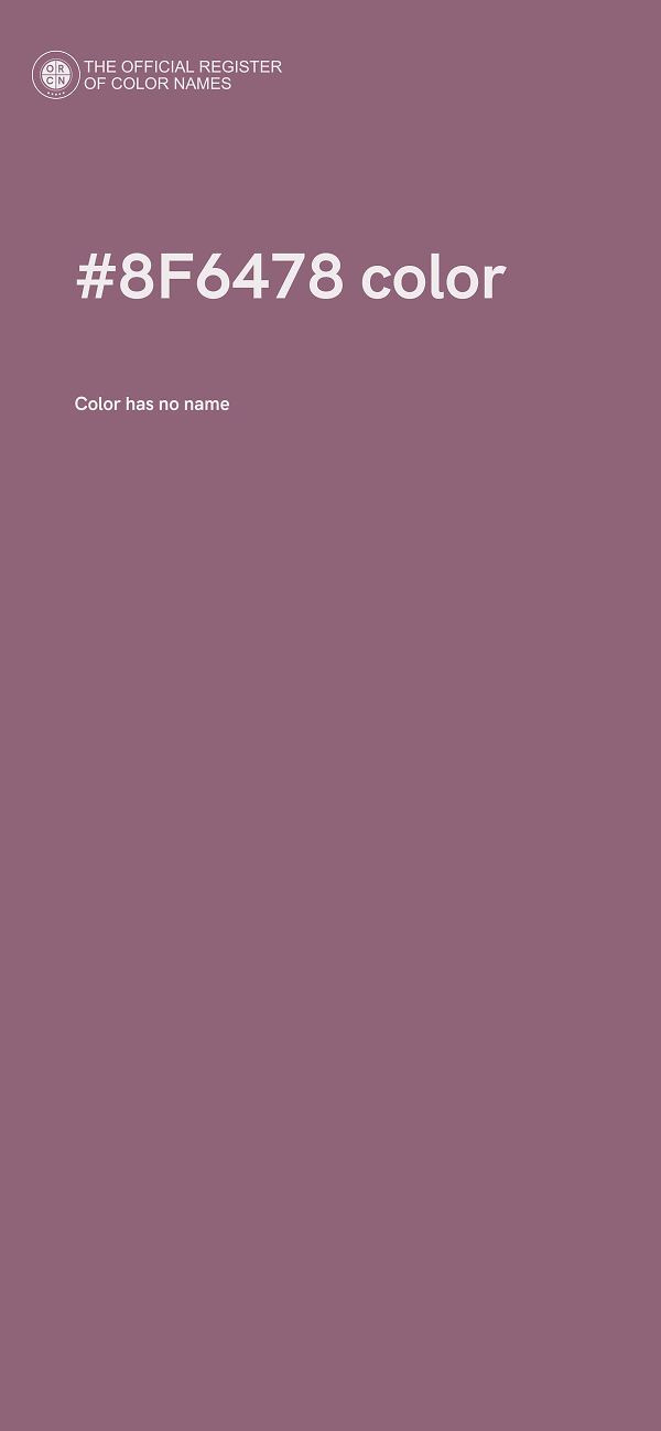 #8F6478 color image