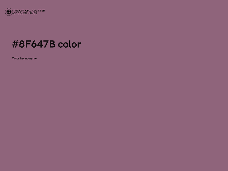 #8F647B color image