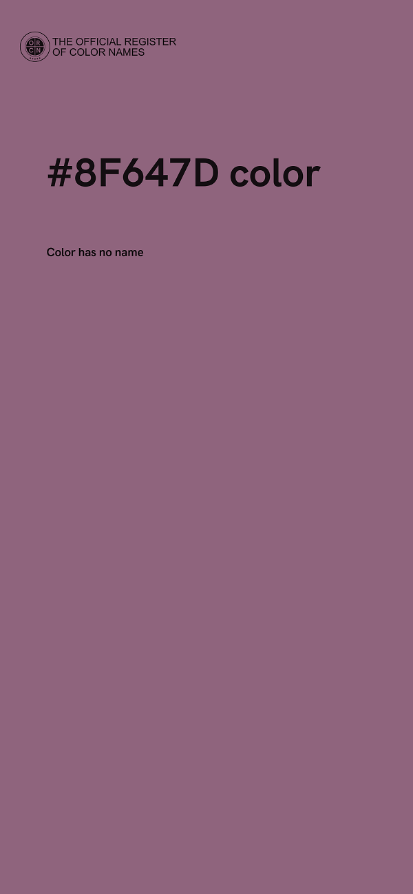 #8F647D color image