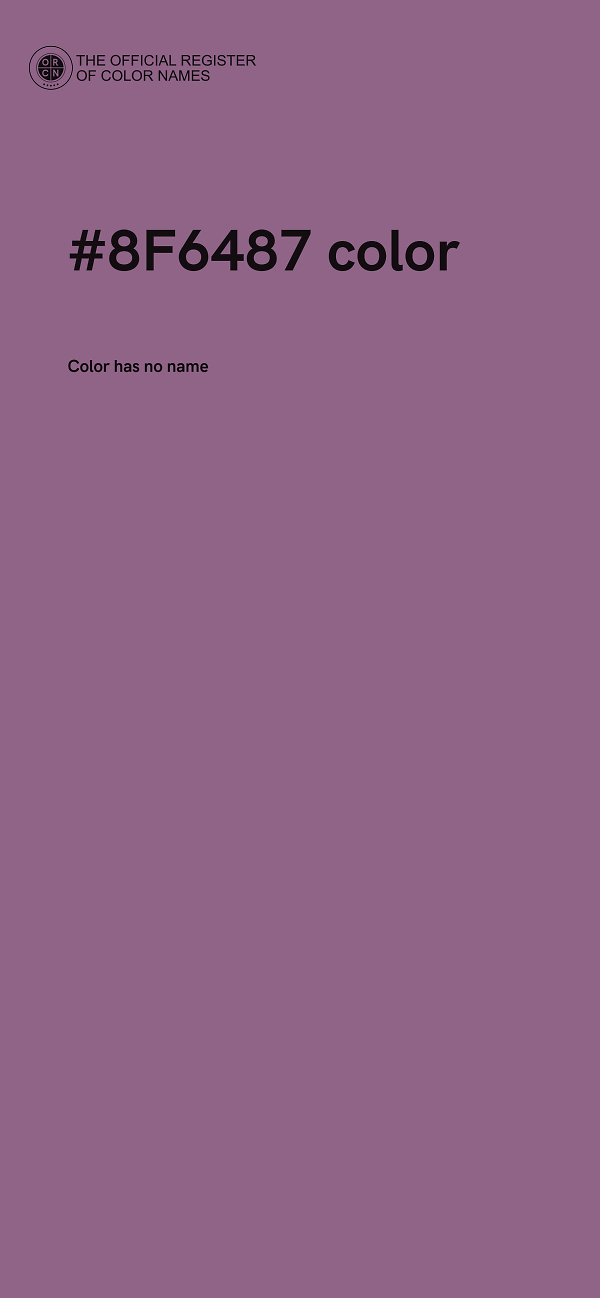 #8F6487 color image