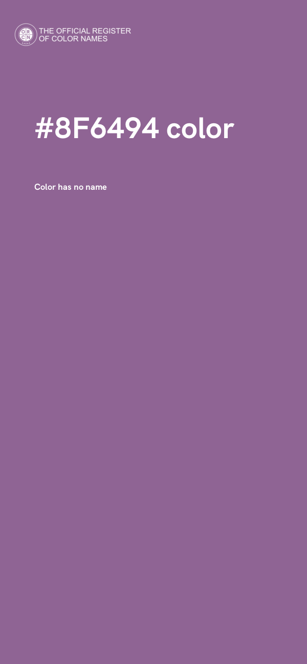 #8F6494 color image