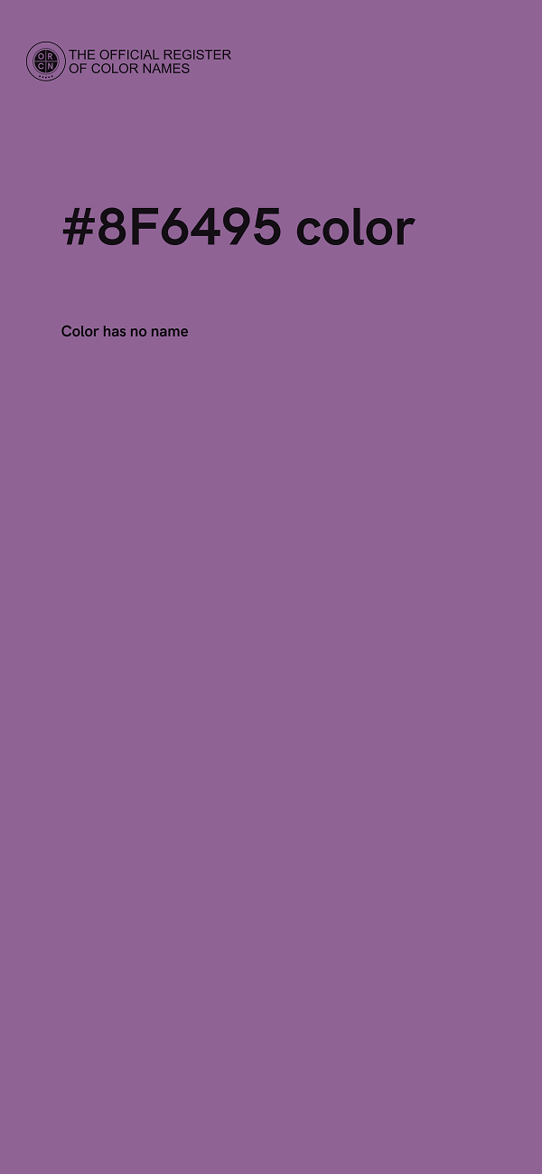 #8F6495 color image
